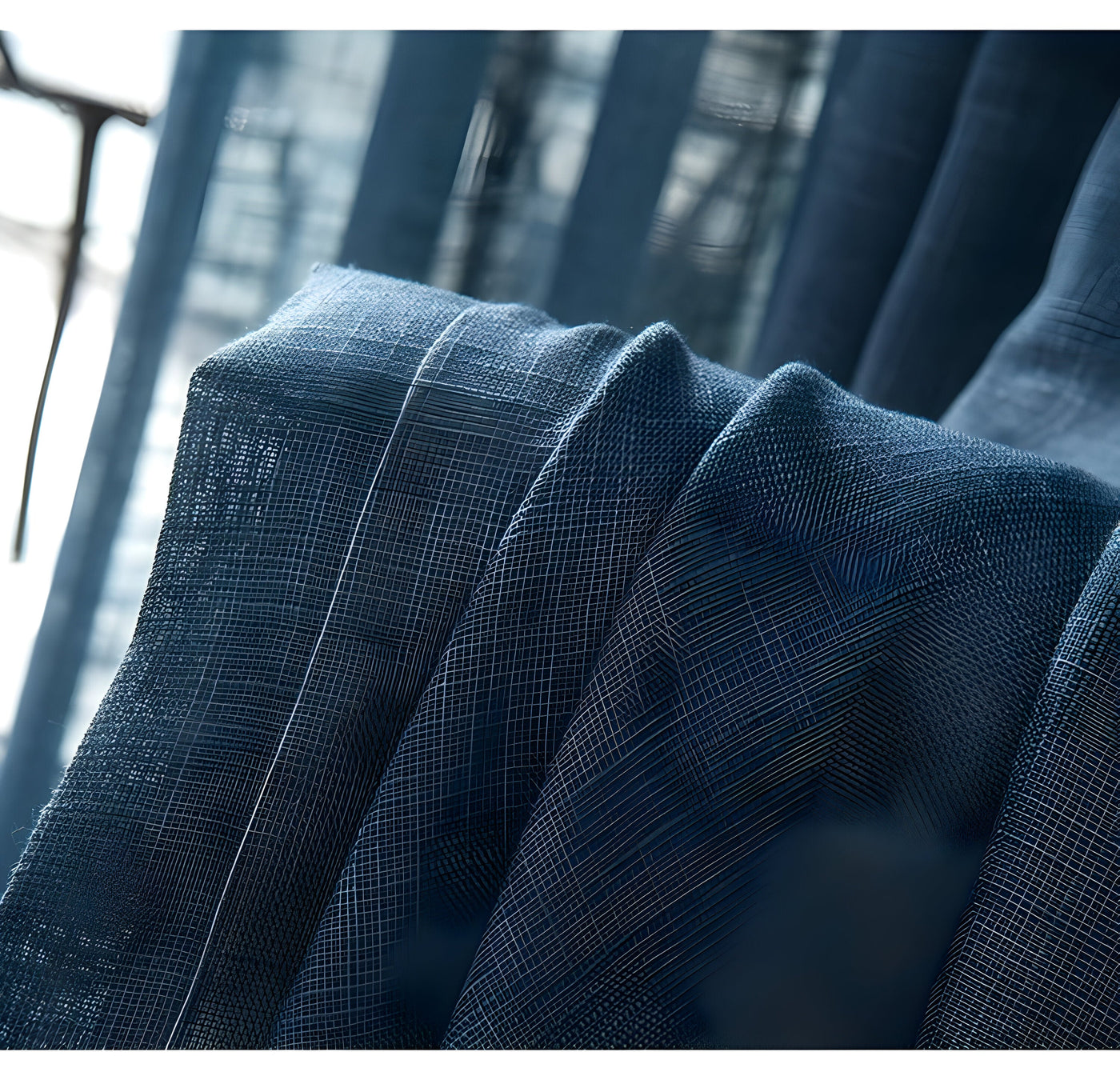 HikariVeil Vorhänge - Japan-Stil Halbdurchsichtige Sichtschutzvorhänge