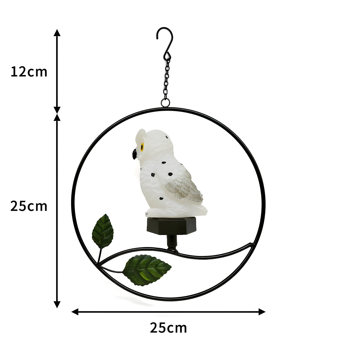 LumiOwl Light - Solarbetriebene Hängende Eulenleuchte