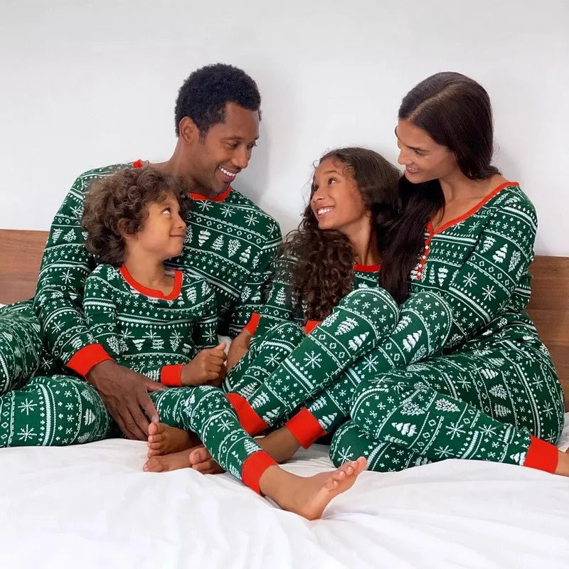 Familie Weihnachten Pyjama Satz | Warme