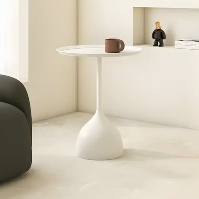 BrioLux Tisch – Luxuriöser runder Rand Creme Tisch