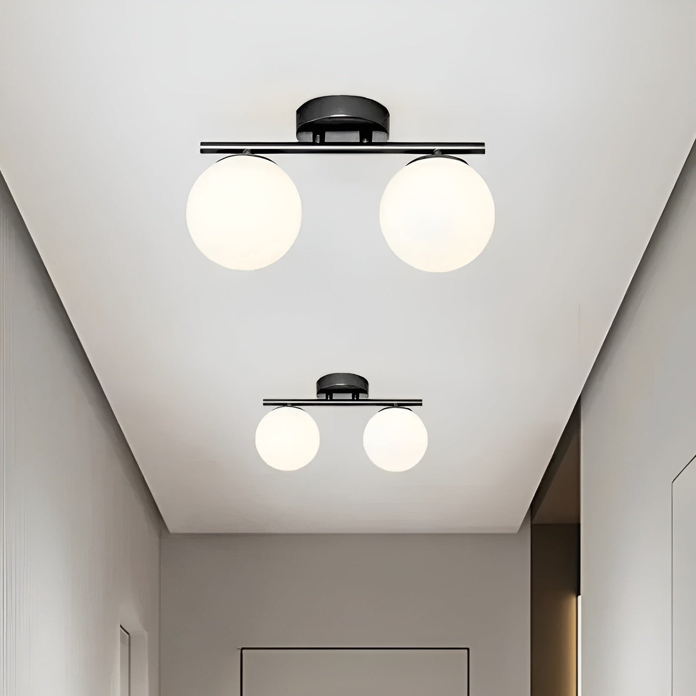 LED-Deckenleuchte aus Glas – Nordisches Design | Für Wohn- & Schlafzimmer