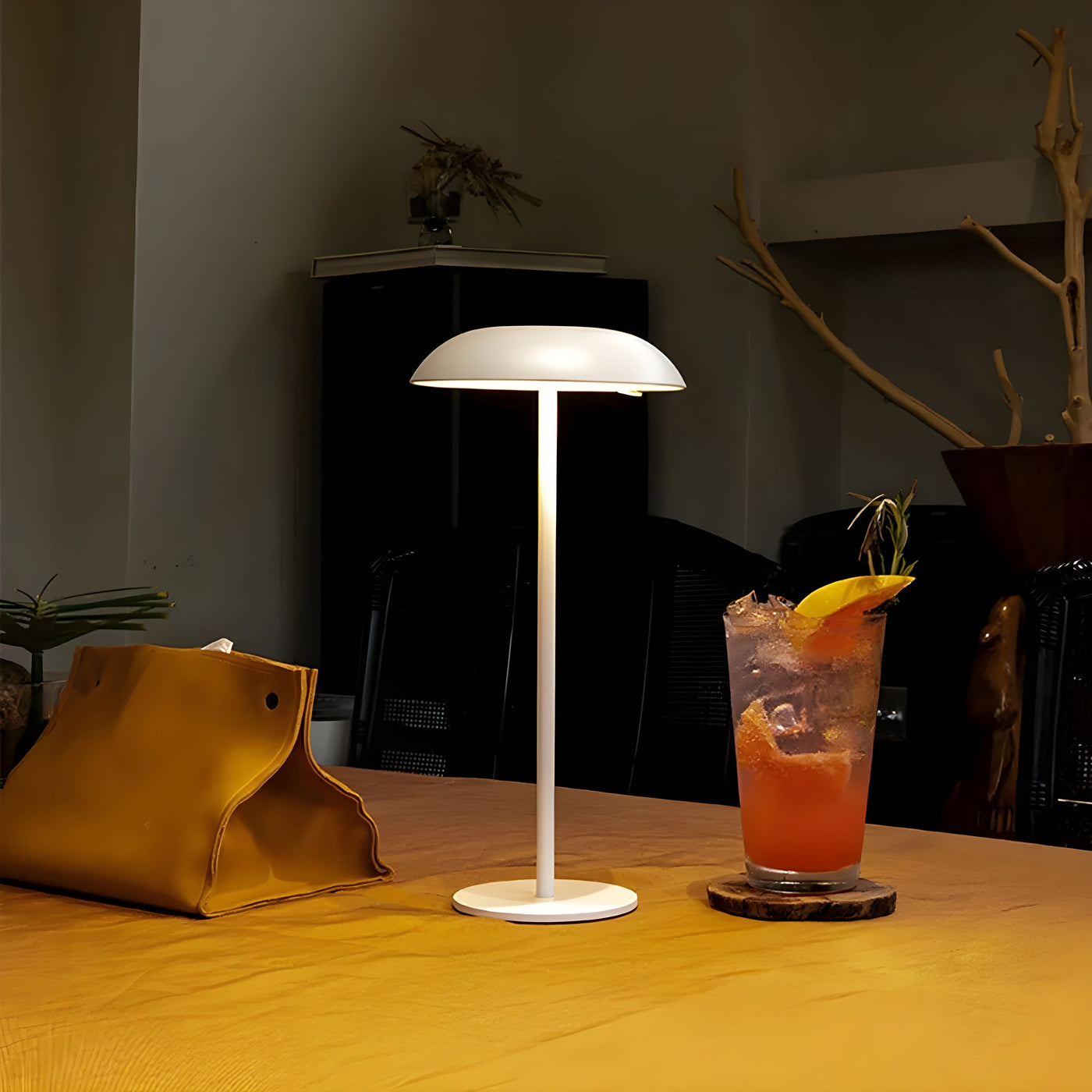 AmberHalo Lampe - Retro USB-Ladende LED Touch Schreibtischlampe