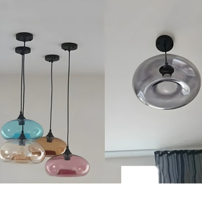 Bunte Glas-Pendelleuchte – Moderne nordische Beleuchtung für gemütliche Räume