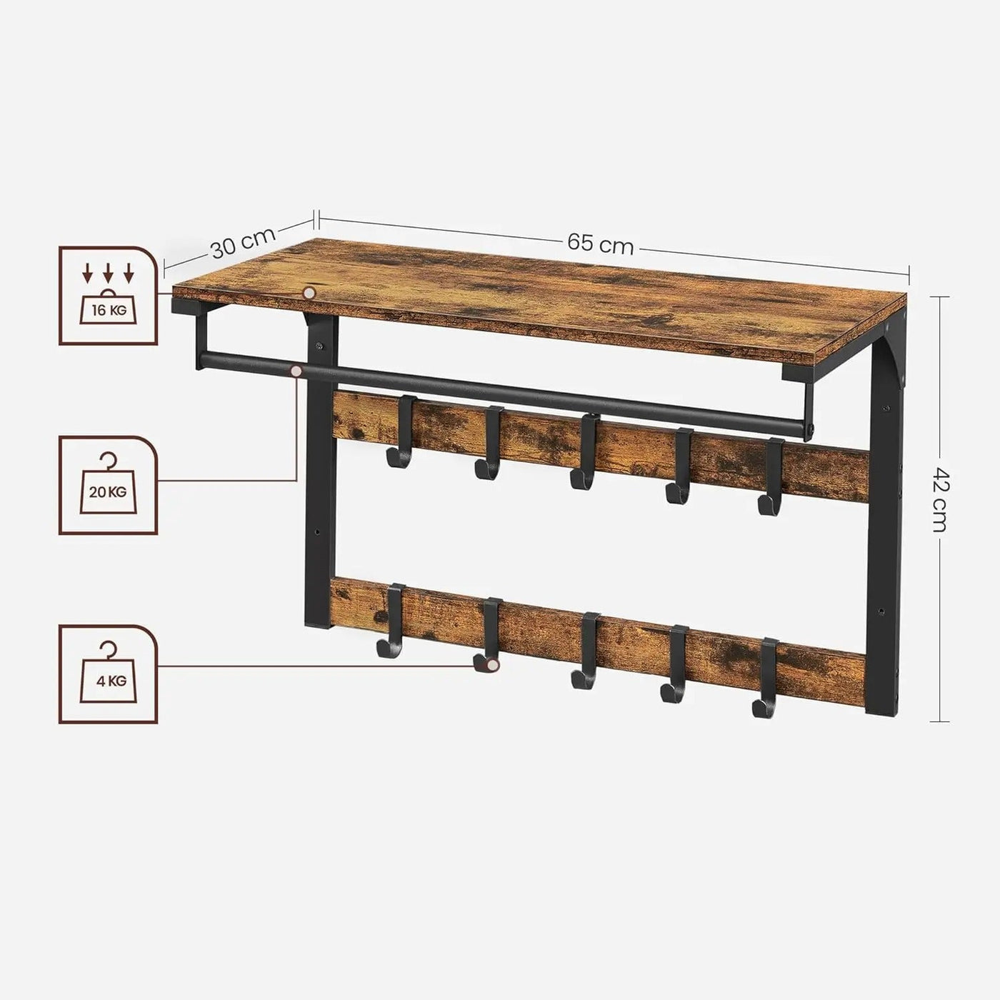 RackFusion Hook – Vasagle Wandregal mit Haken