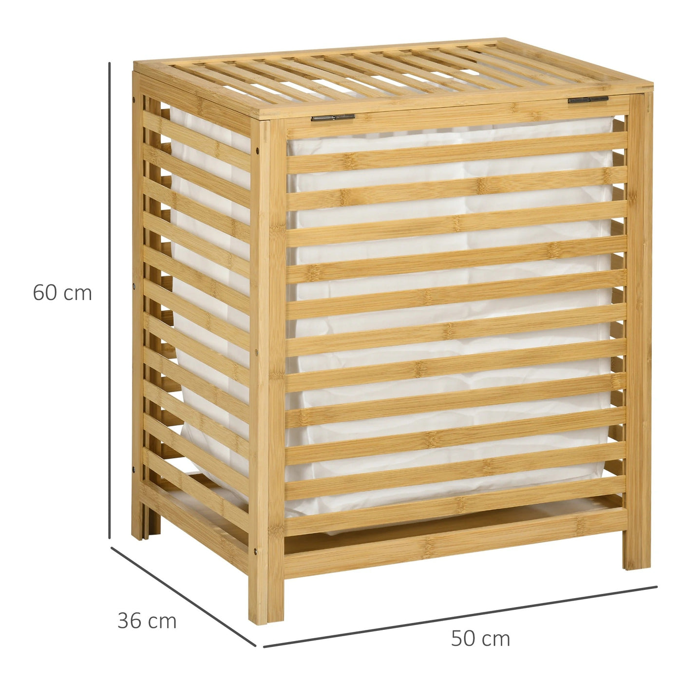 BambooTidy Basket - Moderner Bambus Wäschekorb