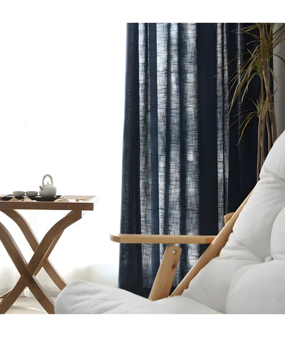 HikariVeil Vorhänge - Japan-Stil Halbdurchsichtige Sichtschutzvorhänge