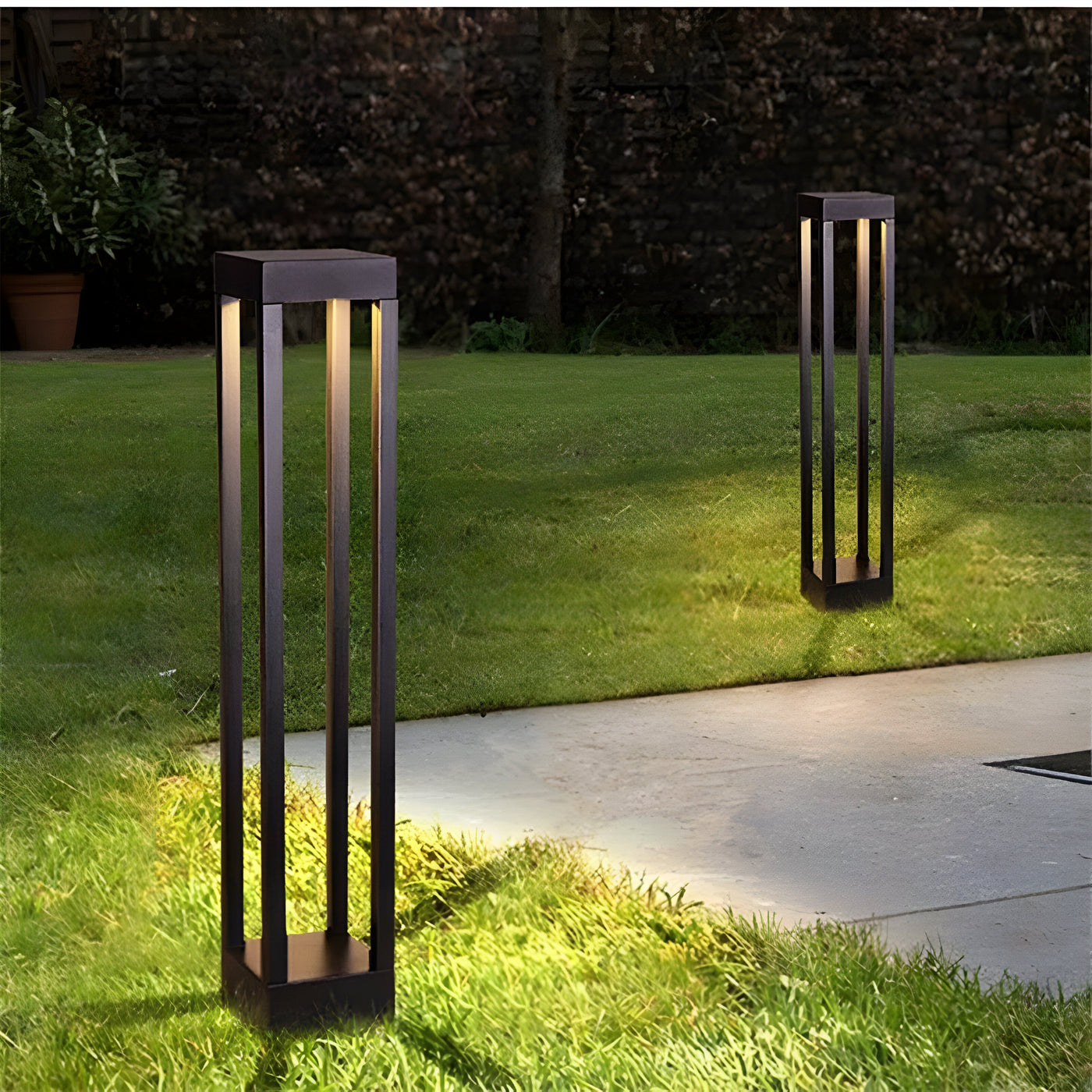 LumoPost - Wasserdichte LED-Rasenleuchte aus Aluminium