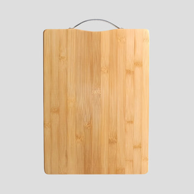 SliceNest Schneidebrett – Natürliches Bambus Schneidebrett mit Griff