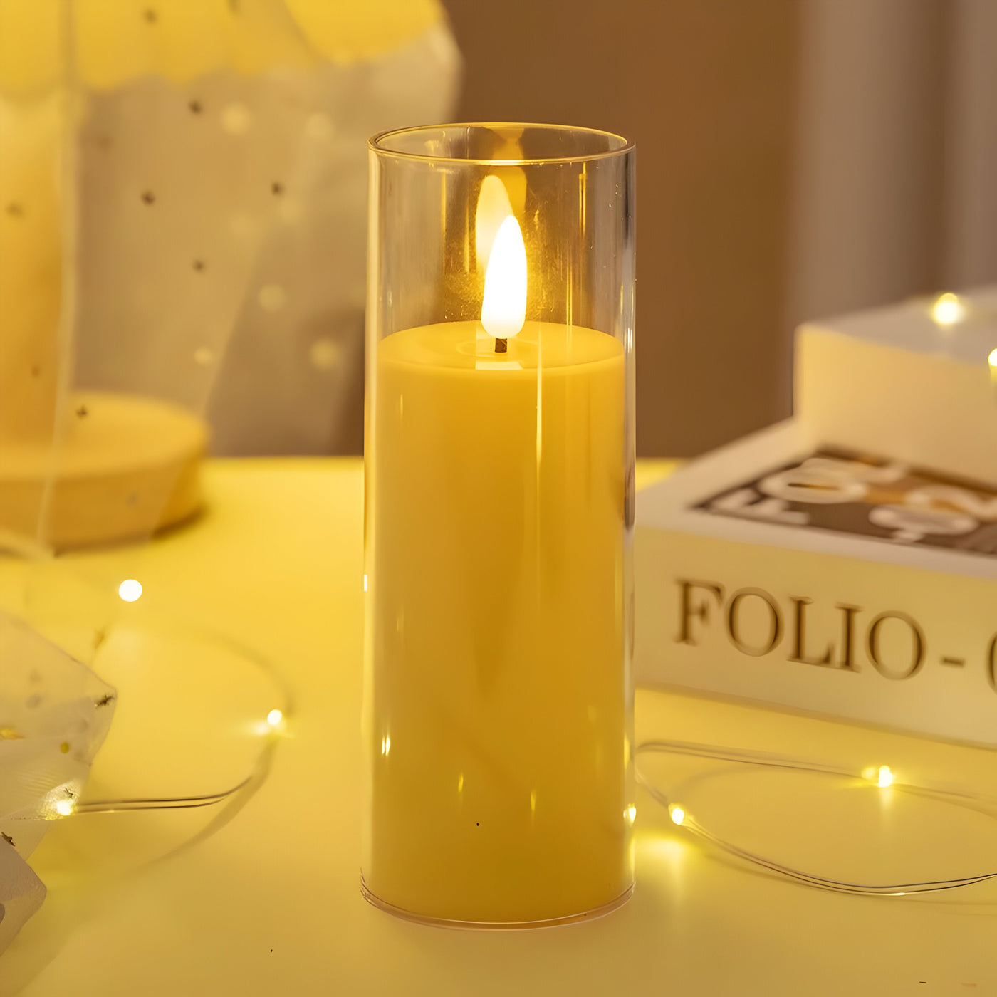 AmberFlicker Light - Acryl Flammenloses LED-Kerzenlicht