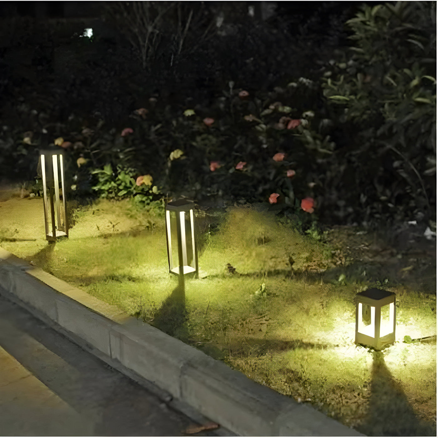 LumoPost - Wasserdichte LED-Rasenleuchte aus Aluminium