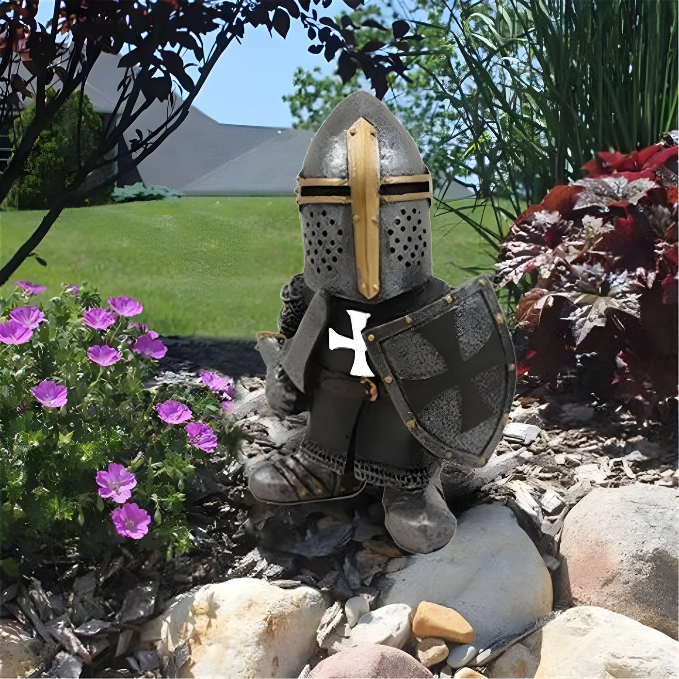 NobleKnight Statue - Miniatur-Ritter Garten Statue