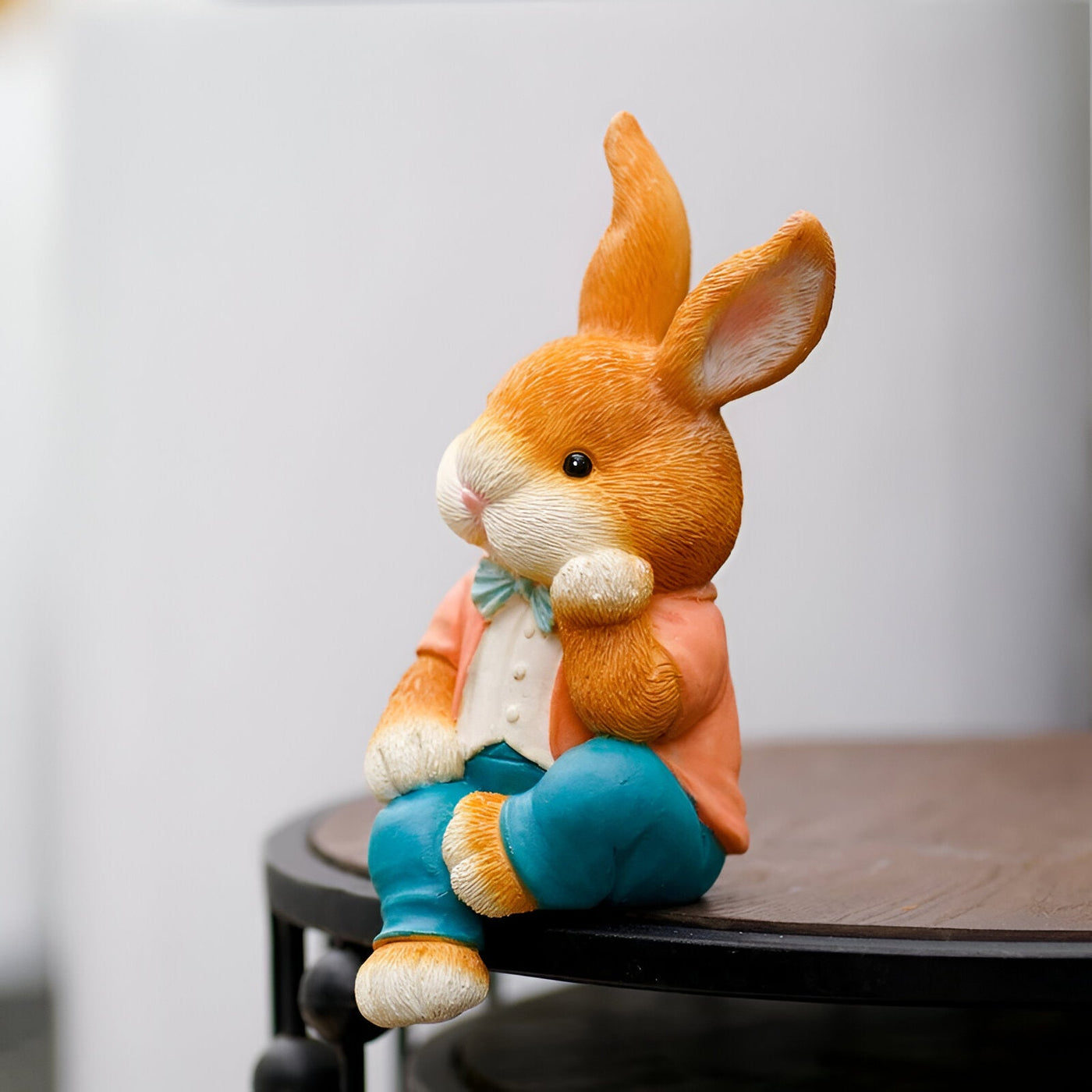 RabbitWhimsy Ornament – Desktop sitzende Cartoon-Kaninchen-Ornamente