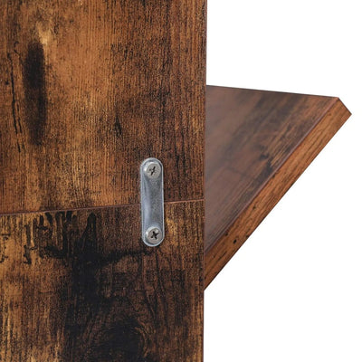 RusticBranch Rack - 8-Stöckiges Holz Bücherregal