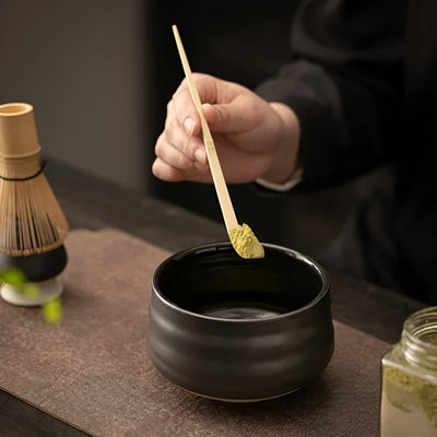 Matcha Tee-Set – 4-teilig mit Bambusbesen | Für traditionelle Teezeremonie
