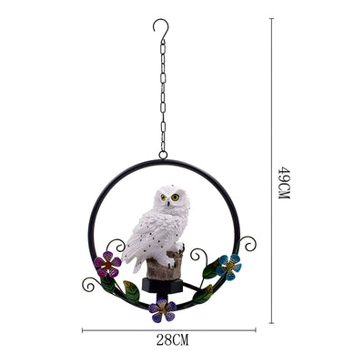 LumiOwl Light - Solarbetriebene Hängende Eulenleuchte