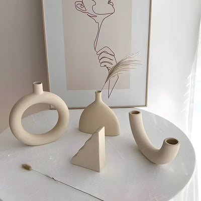 ClayHaven Vase - Moderne Keramische Blumenvase