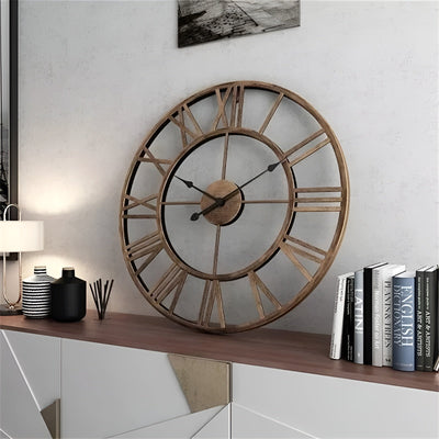 MetalFrame Clock – Moderne 3D Große Wanduhr