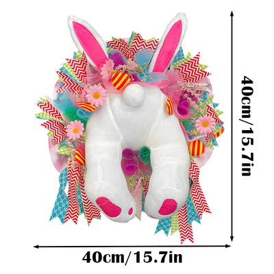 BunnyBliss Kranz – Osterhasen Türdekoration