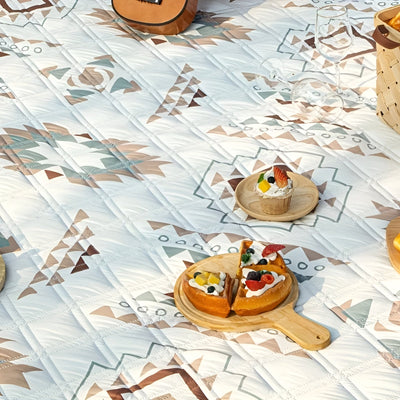 Picknickdecke mit Karomuster – Wasserdicht & Faltbar | Ideal für Park, Strand & Camping