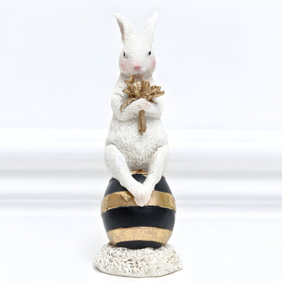 RegalRabbit Decor – Dekorative Pastorale Palast Hasenfamilie Dekoration