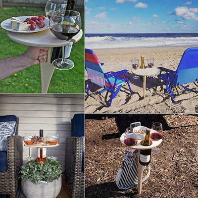 Klapptisch für Draußen – Tragbarer Weintisch für Garten & Picknick