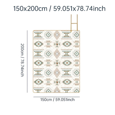 Picknickdecke mit Karomuster – Wasserdicht & Faltbar | Ideal für Park, Strand & Camping