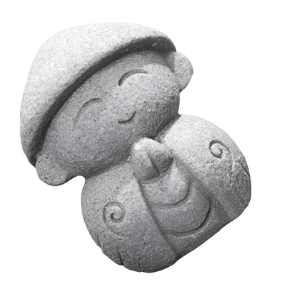 SatoriStone Decor - 2pcs Japanischen Stein Buddha Dekoration