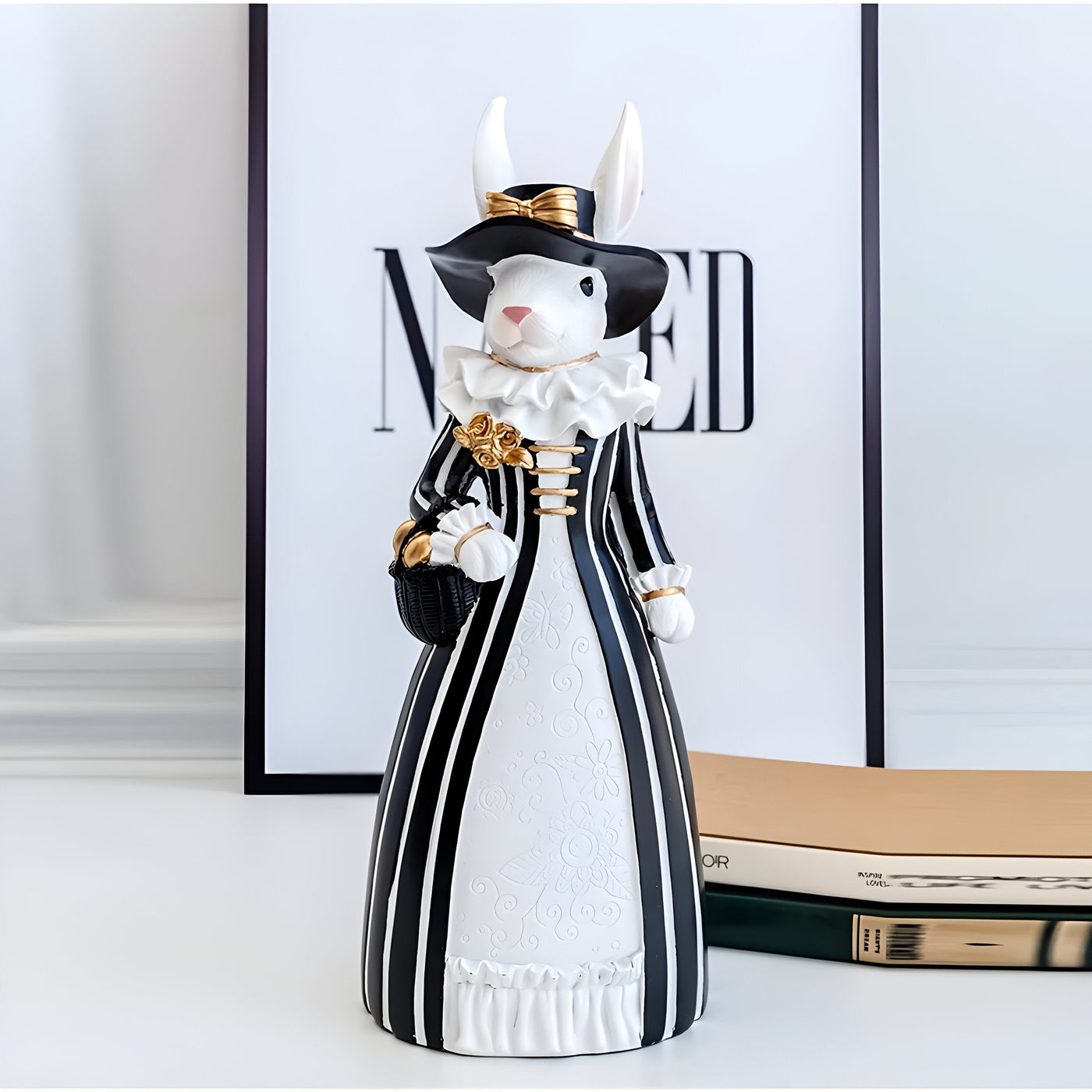 RegalRabbit Decor – Dekorative Pastorale Palast Hasenfamilie Dekoration