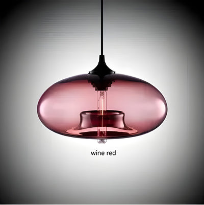 Bunte Glas-Pendelleuchte – Moderne nordische Beleuchtung für gemütliche Räume