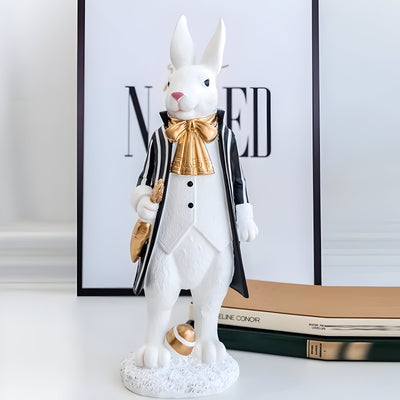 RegalRabbit Decor – Dekorative Pastorale Palast Hasenfamilie Dekoration