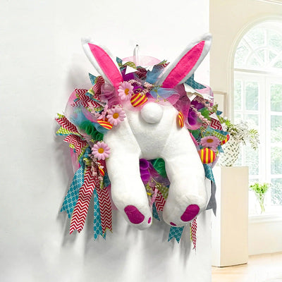 BunnyBliss Kranz – Osterhasen Türdekoration