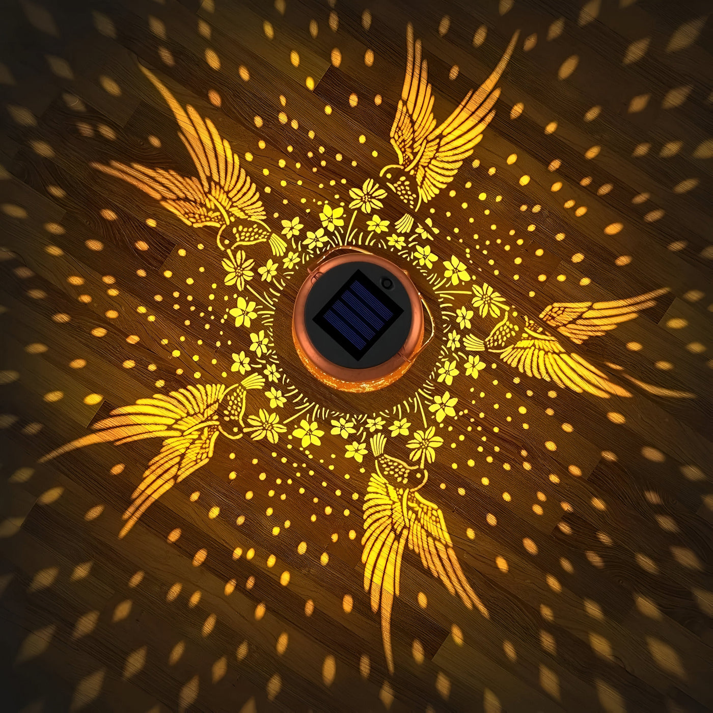 GlowWing Haven - Solar-Kolibri-Gartenlaterne