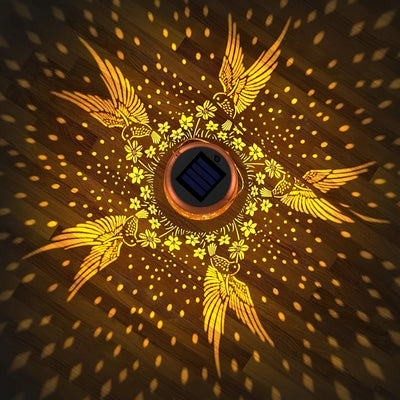 GlowWing Haven - Solar-Kolibri-Gartenlaterne