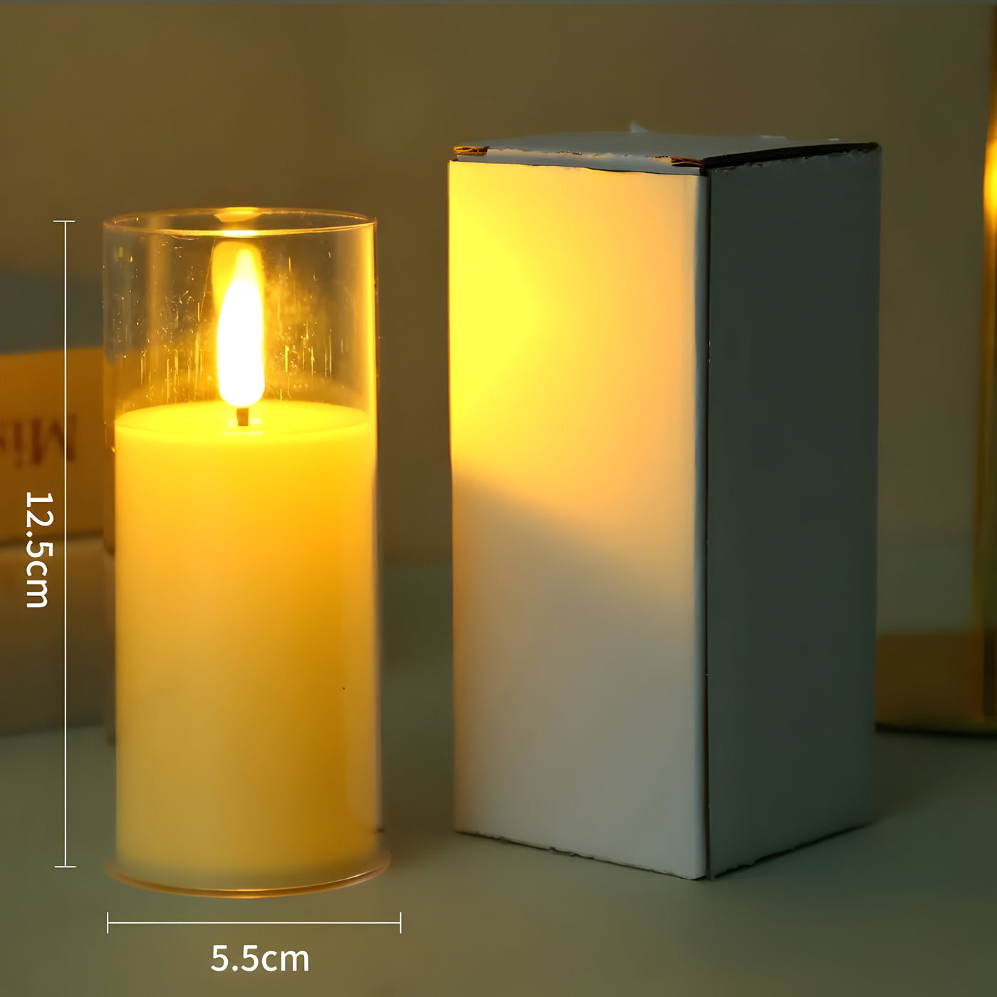 AmberFlicker Light - Acryl Flammenloses LED-Kerzenlicht