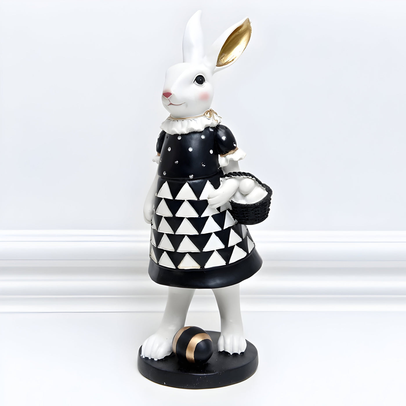 RegalRabbit Decor – Dekorative Pastorale Palast Hasenfamilie Dekoration