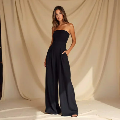 Jumpsuit für Damen - Eleganter trägerloser Einteiler für den Sommer