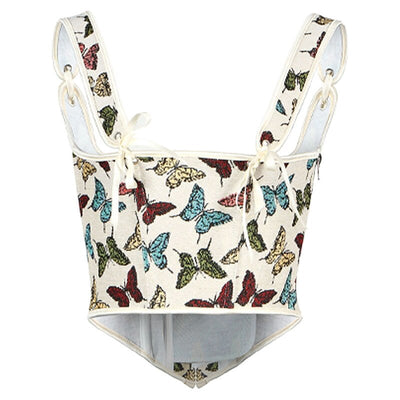 Rococo Lace-up Corset Under Bust Bustier