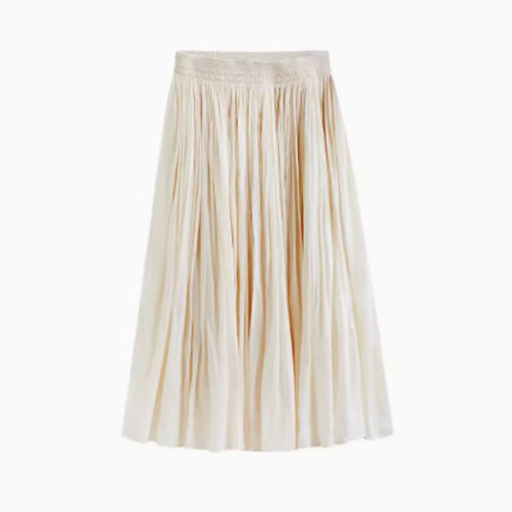 Renaissance Style Classic Cotton Long Skirt