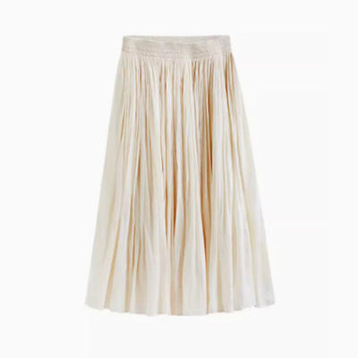Renaissance Style Classic Cotton Long Skirt