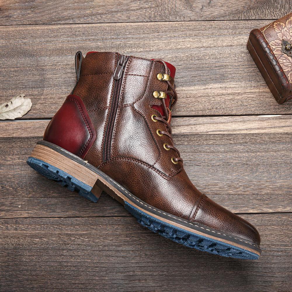 KRISTAN HANDGEFERTIGTE PREMIUM LEDER OXFORD BOOTS
