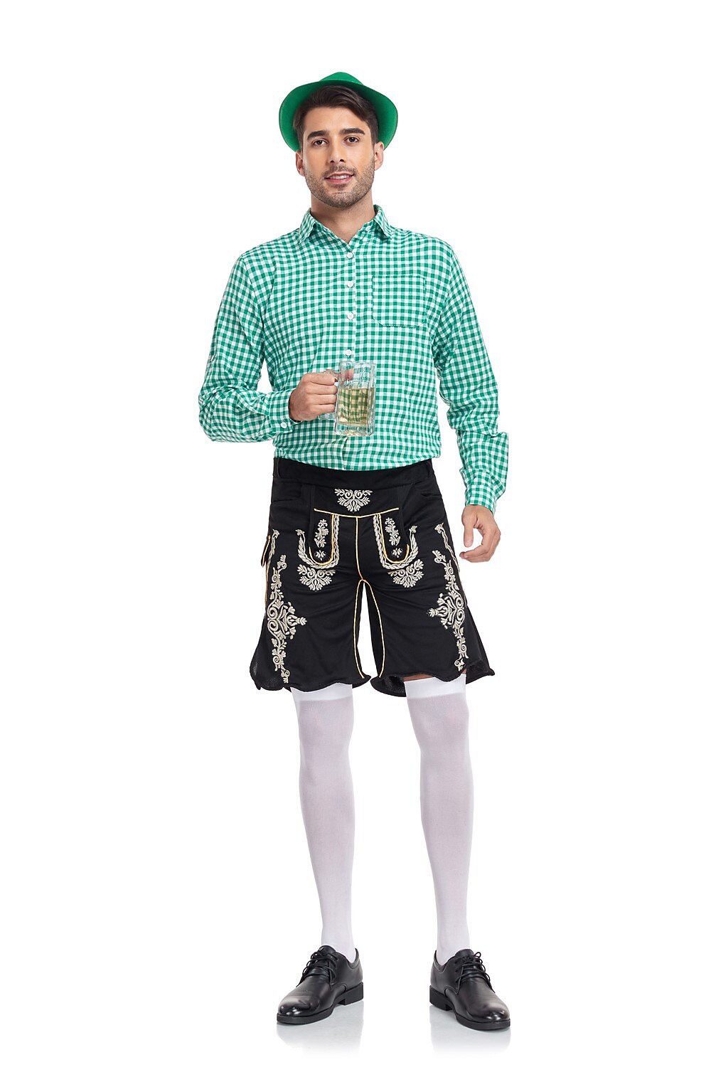 Oktoberfest Men's Lederhosen Set with Shirt