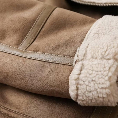 Moderne warme Bikerjacke für Damen | Winter