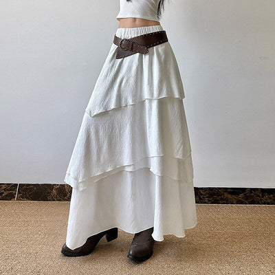 Classic Layered Maxi Skirt