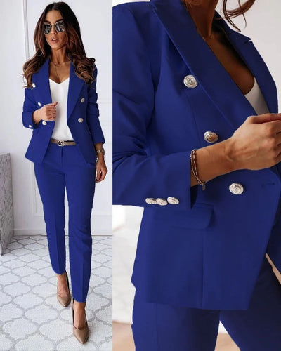 Heidi-Mode | Stilvolles Business-Set - Blazer+Hose