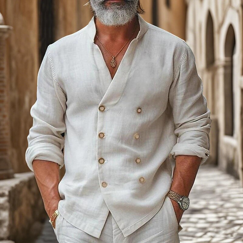 Classic Pirate Style Cotton Shirt