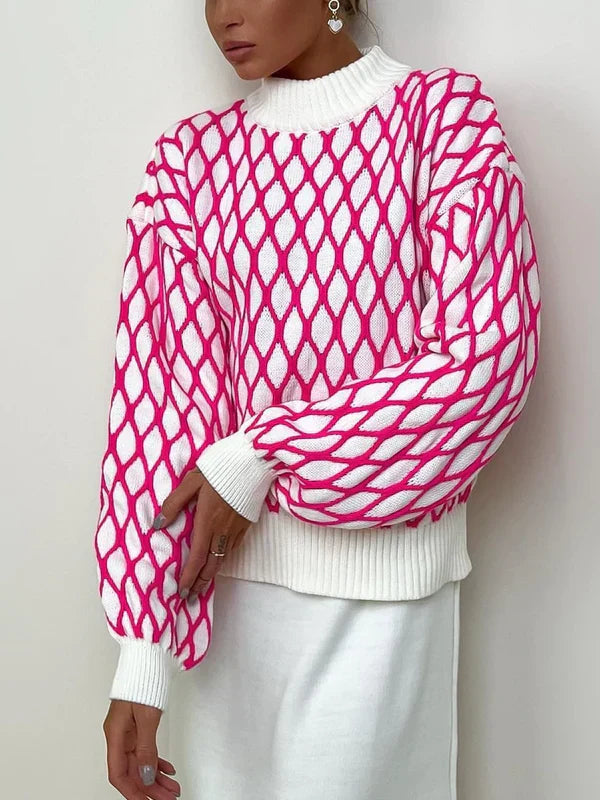 Elsa | Karierter Pullover für gemütliche Winterabende