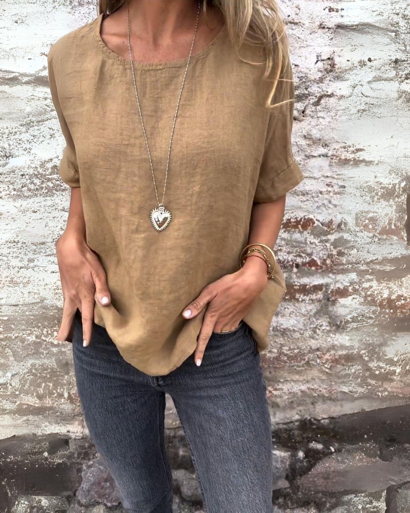 NELE | Bequemes Hemd aus feinem Baumwoll-Leinen-Mix