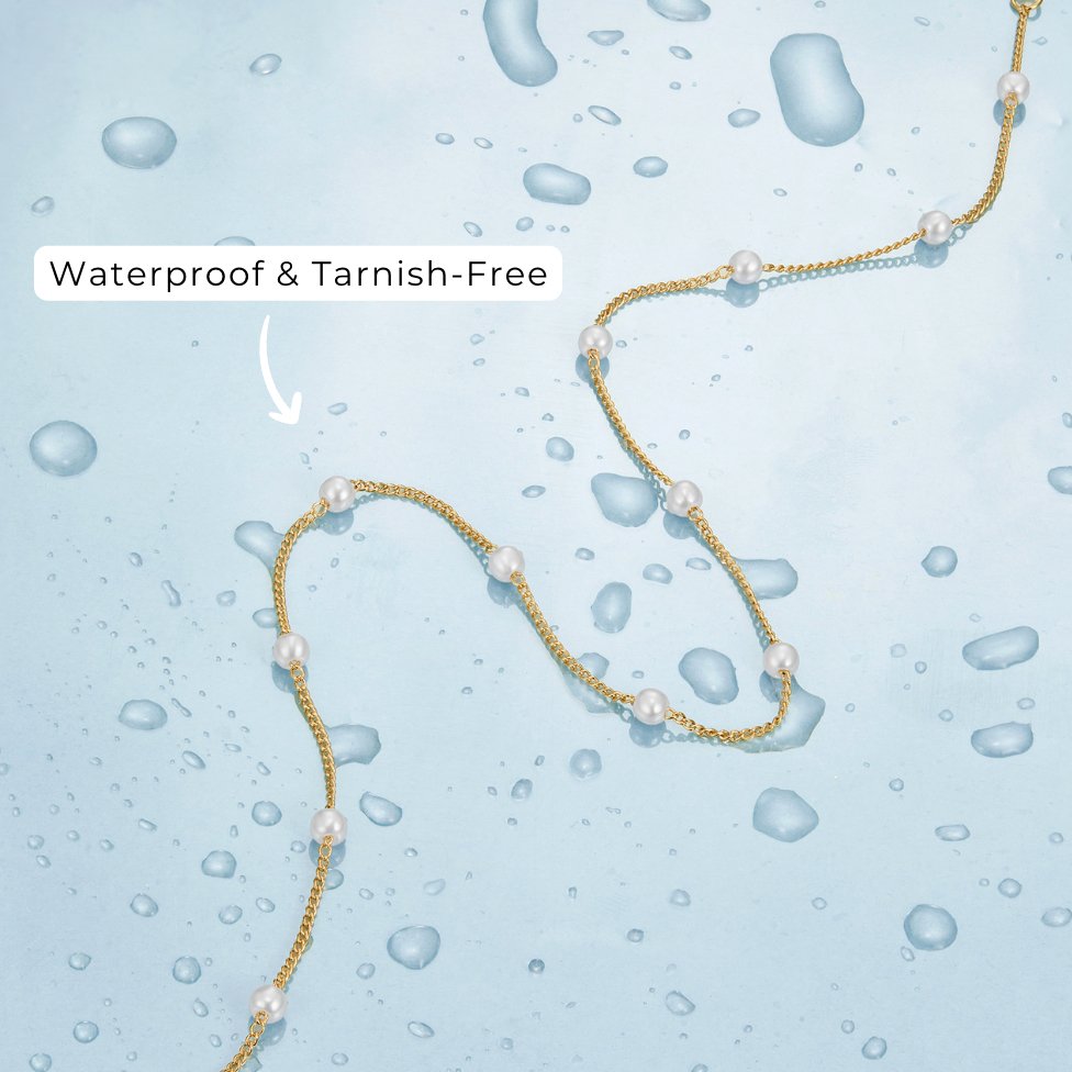 Reine Goldperlenkette