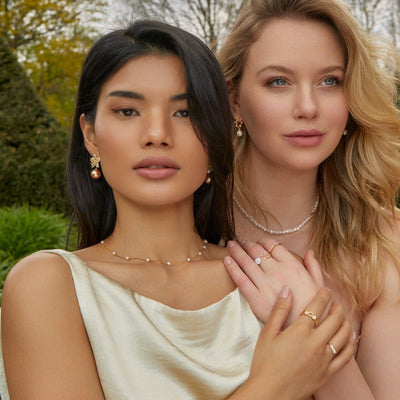 Reine Goldperlenkette