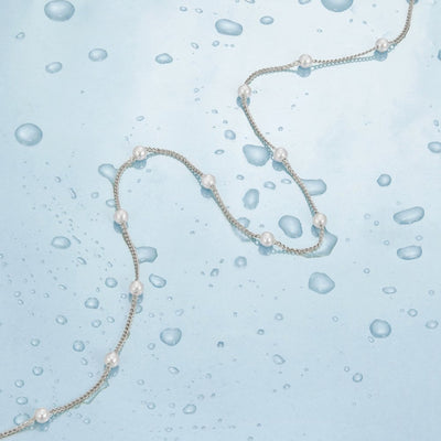 Nura Pearl 18K Silberkette